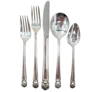 Rogers Brothers Silverplate Eternally Yours Coquette 5 Piece‎ Setting 1-8